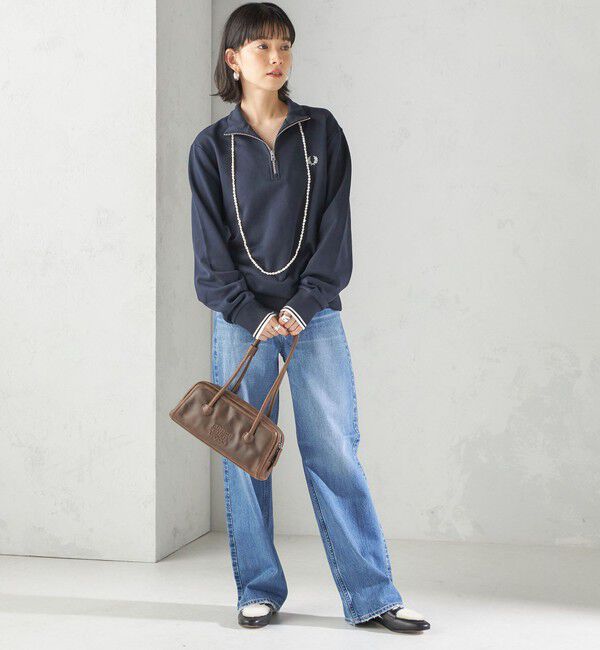 SHIPS for women「FRED PERRY: M3574 HALF ZIP SHIRT」|スウェット・ジャージ|