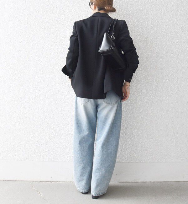 SHIPS any「【WEB限定】〈洗濯機可能〉ダブルクロス セミダブル ジャケット［NAVY BLUE］」|テーラードジャケット|