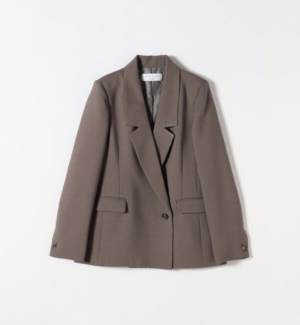 SHIPS any「【WEB限定】〈洗濯機可能〉ダブルクロス セミダブル ジャケット［NAVY BLUE］」|テーラードジャケット|