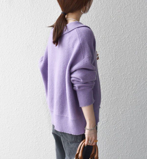 SHIPS any「〈手洗い可能〉ヤク スキッパー ポロ Vネック ニット カーディガン」|カーディガン|