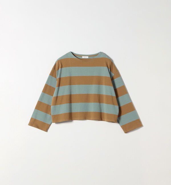 SHIPS any「〈洗濯機可能〉ワイド ボーダー ボートネック TEE」|Tシャツ・カットソー|