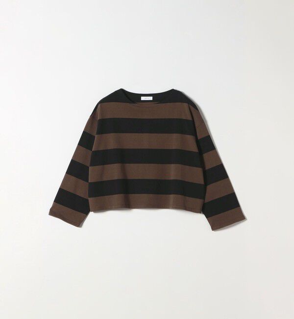 SHIPS any「〈洗濯機可能〉ワイド ボーダー ボートネック TEE」|Tシャツ・カットソー|