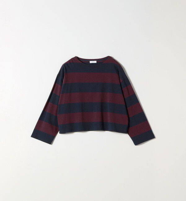 SHIPS any「〈洗濯機可能〉ワイド ボーダー ボートネック TEE」|Tシャツ・カットソー|