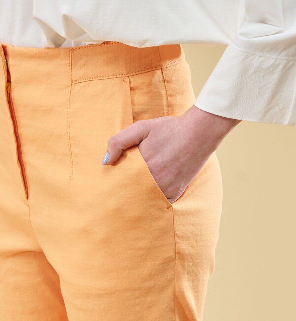 DES PRES「リネンナイロンストレッチ クロップドパンツ」|その他|