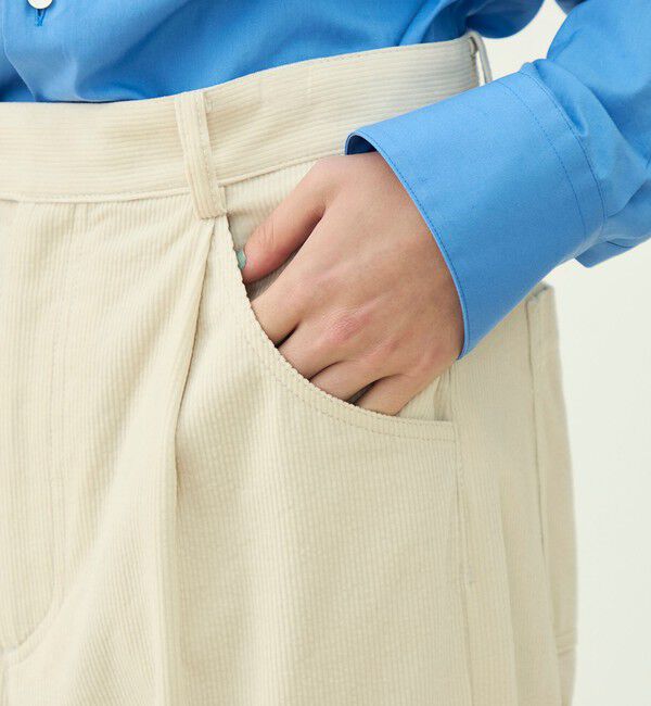 MACPHEE「コットンコーデュロイ タックパンツ」|その他|