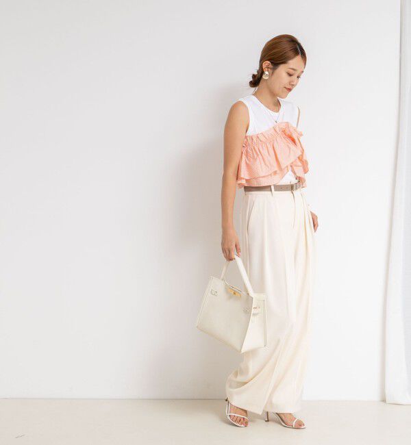 NOLLEY'S sophi「マルチWAYストライプフリルトップス」|Tシャツ・カットソー|