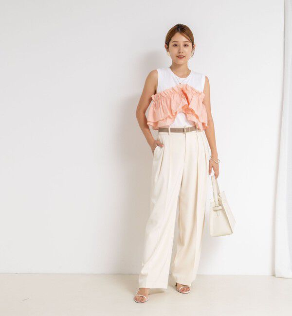NOLLEY'S sophi「マルチWAYストライプフリルトップス」|Tシャツ・カットソー|