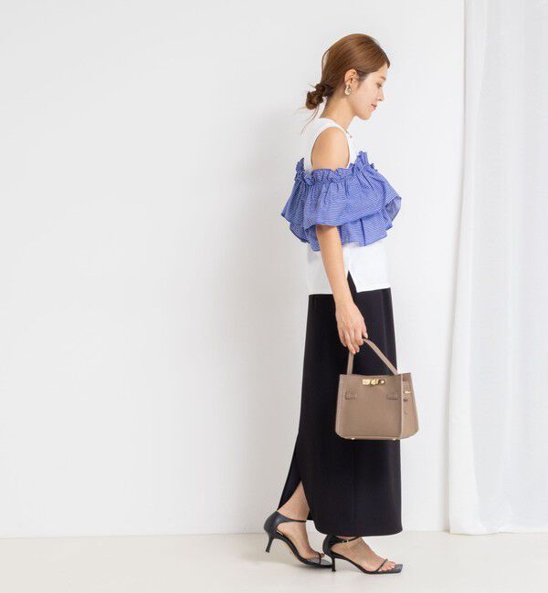 NOLLEY'S sophi「マルチWAYストライプフリルトップス」|Tシャツ・カットソー|