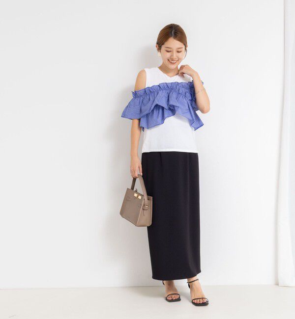 NOLLEY'S sophi「マルチWAYストライプフリルトップス」|Tシャツ・カットソー|