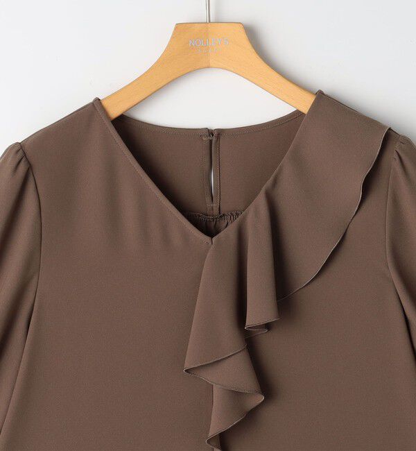 NOLLEY'S sophi「ウォッシャブルジョーゼットアシメラッフルブラウス」|シャツ・ブラウス|