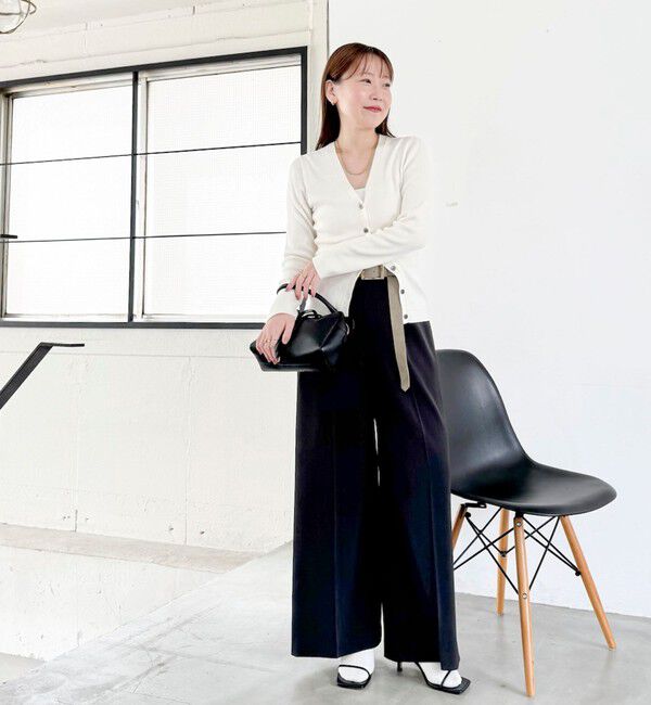 NOLLEY'S sophi「《セットアップ対応》ウォッシャブル強撚ツイルワイドパンツ」|その他|