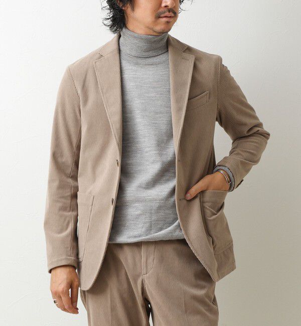 NOLLEY'S goodman「《ビジカジ/セットアップ対応》8Wトリコットコーデュロイ イージーJK 26AW」|テーラードジャケット|