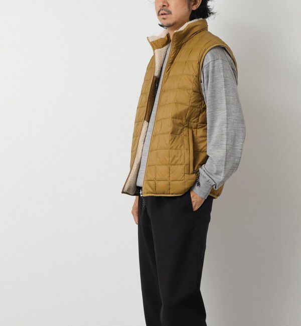 NOLLEY'S goodman「【TAION/タイオン】MOUNTAIN  R/S DOWN&times;BOA Hi-NECK VEST 26AW」|ダウンベスト・ベスト|