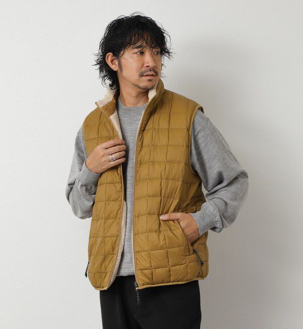 NOLLEY'S goodman「【TAION/タイオン】MOUNTAIN  R/S DOWN&times;BOA Hi-NECK VEST 26AW」|ダウンベスト・ベスト|