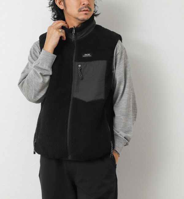 NOLLEY'S goodman「【TAION/タイオン】MOUNTAIN  R/S DOWN&times;BOA Hi-NECK VEST 26AW」|ダウンベスト・ベスト|