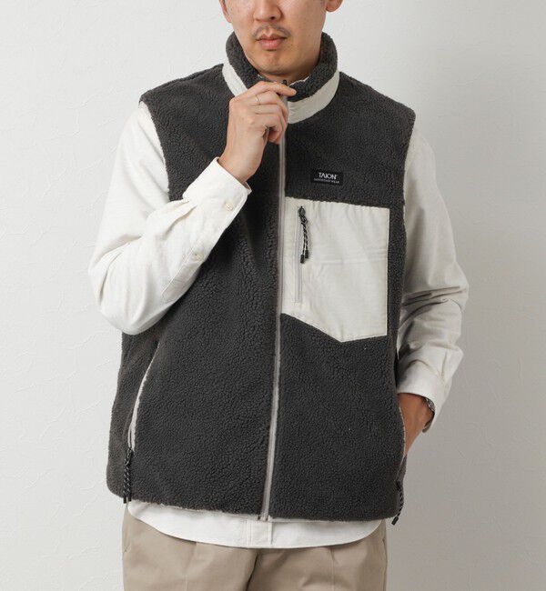 NOLLEY'S goodman「【TAION/タイオン】MOUNTAIN  R/S DOWN&times;BOA Hi-NECK VEST 26AW」|ダウンベスト・ベスト|