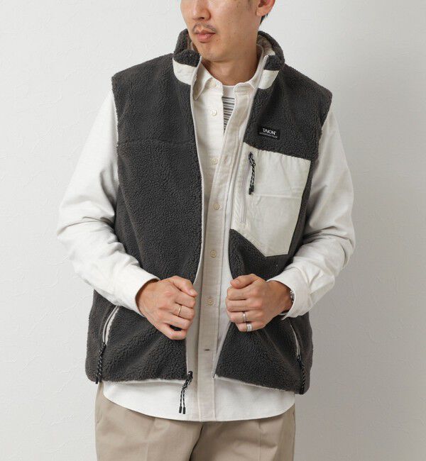NOLLEY'S goodman「【TAION/タイオン】MOUNTAIN  R/S DOWN&times;BOA Hi-NECK VEST 26AW」|ダウンベスト・ベスト|
