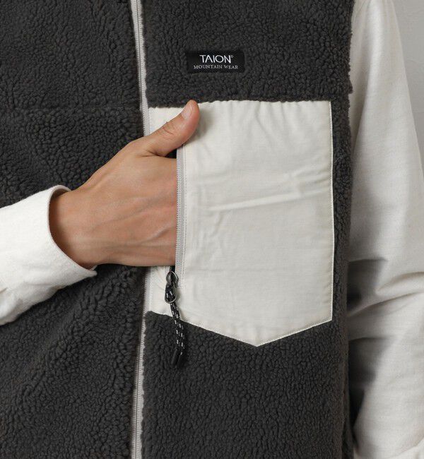 NOLLEY'S goodman「【TAION/タイオン】MOUNTAIN  R/S DOWN&times;BOA Hi-NECK VEST 26AW」|ダウンベスト・ベスト|