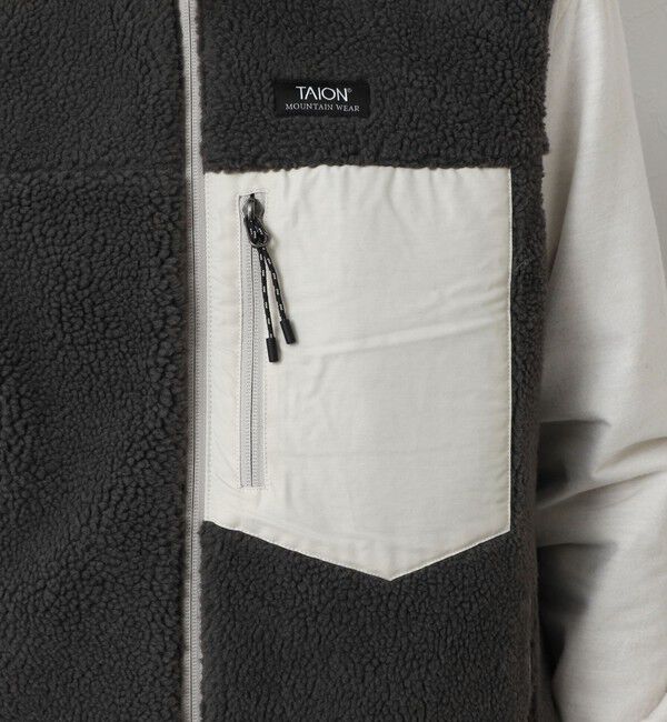 NOLLEY'S goodman「【TAION/タイオン】MOUNTAIN  R/S DOWN&times;BOA Hi-NECK VEST 26AW」|ダウンベスト・ベスト|
