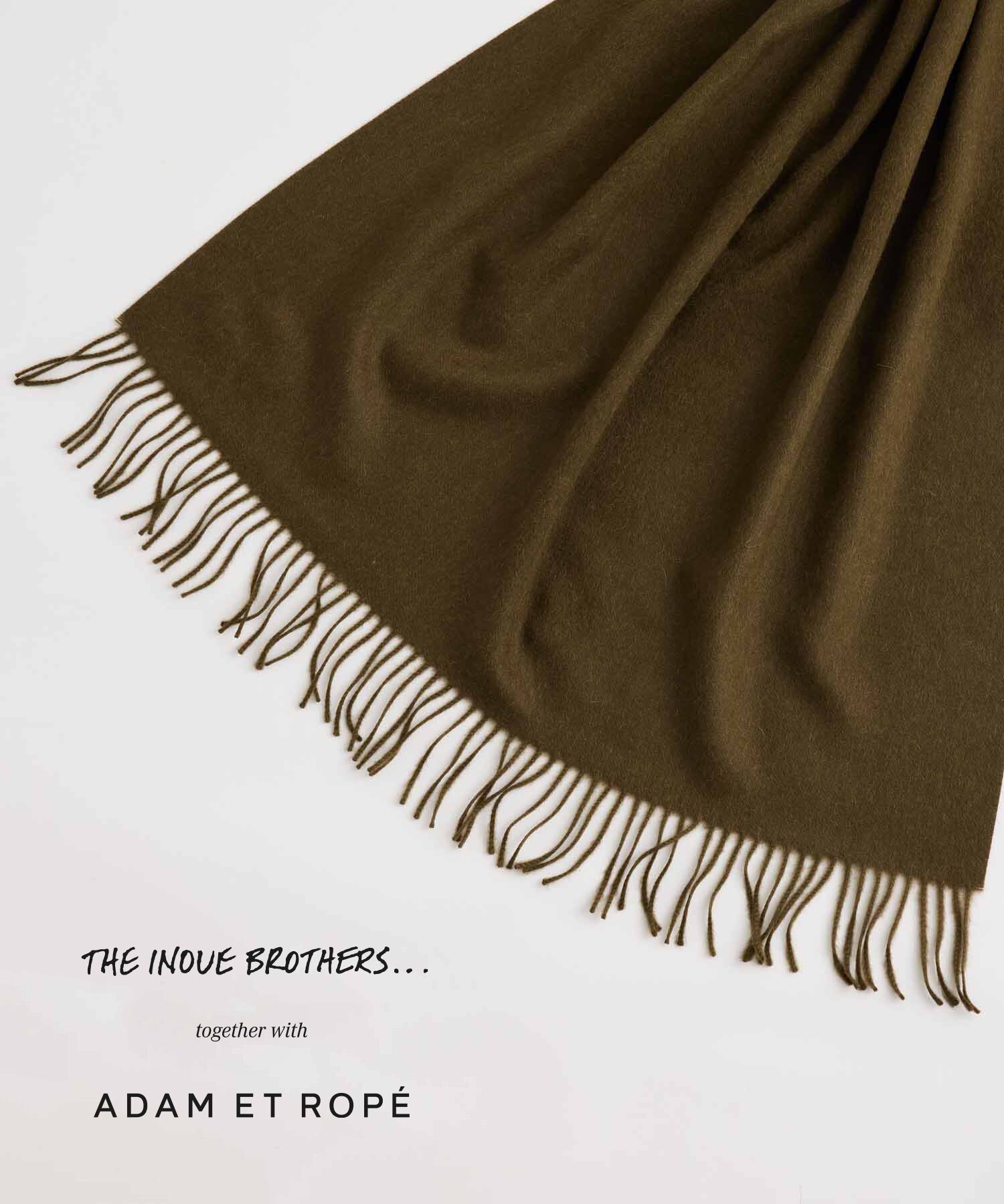 ADAM ET ROPE'「【THE INOUE BROTHERS together with ADAM ET ROPE'】大判ストール / UNISEX」|マフラー|