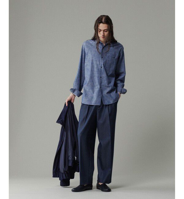 ADAM ET ROPE'「NIKKE ワイド イージー スラックスデニム / ADAM ET ROPE' JEANS -GRID-」|デニム|