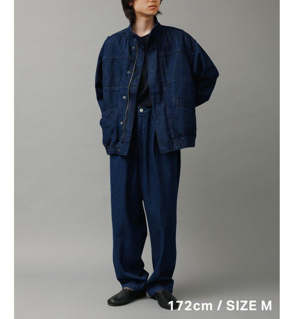 ADAM ET ROPE'「ワイド イージー デニムパンツ / ADAM ET ROPE' JEANS -GRID-」|デニム|