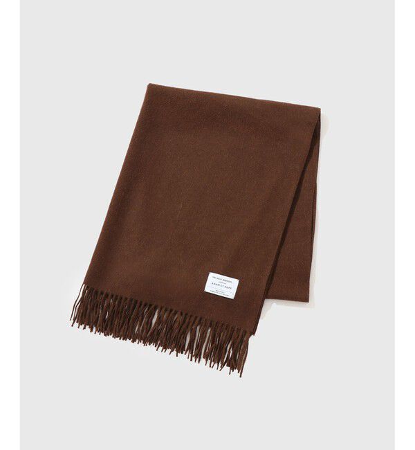 ADAM ET ROPE'「【THE INOUE BROTHERS...together with ADAM ET ROPE'】EX Brushed Scarf」|マフラー|ブラウン(20)