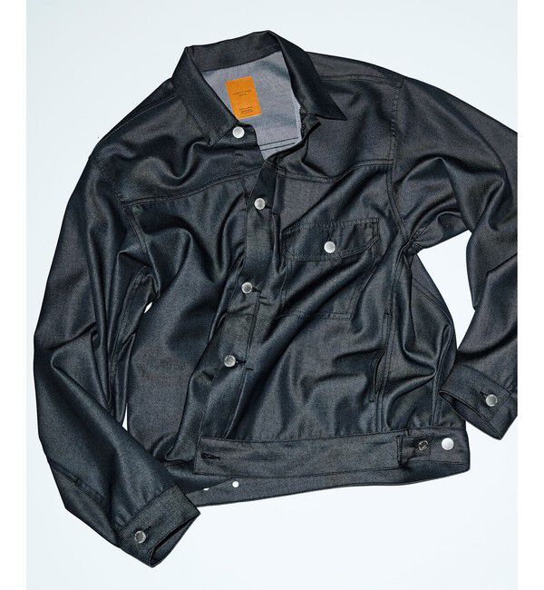 ADAM ET ROPE'「NIKKE デニムトラックジャケット / ADAM ET ROPE' JEANS」|デニムジャケット|ブラック系(03)