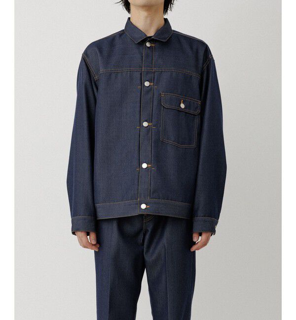 ADAM ET ROPE'「NIKKE デニムトラックジャケット / ADAM ET ROPE' JEANS」|デニムジャケット|ネイビー(40)