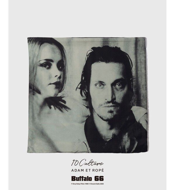 ADAM ET ROPE'「【Buffalo 66 &times; 10Culture for ADAM ET ROPE'】 Buffalo 66 CUSHION COVER」|クッション・クッションカバー|ブラック(01)