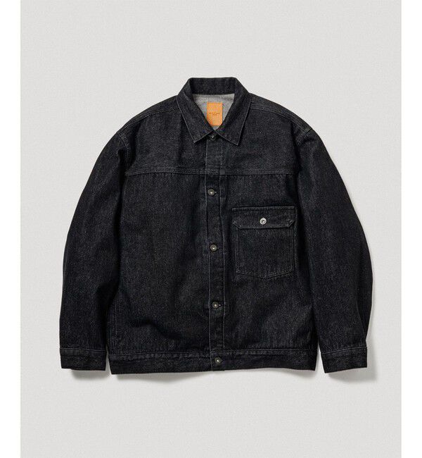 ADAM ET ROPE'「13oz デニムトラッカーズジャケット / ADAM ET ROPE' JEANS」|デニムジャケット|ブラック系(02)