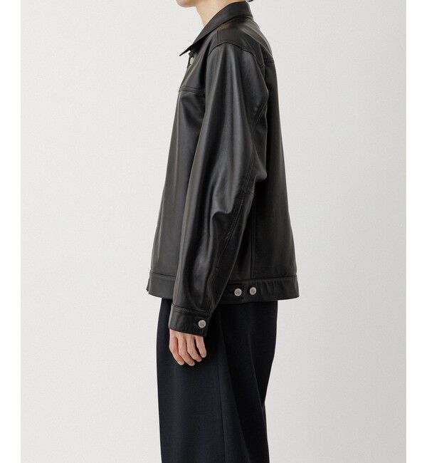 ADAM ET ROPE'「レザートラックジャケット / ADAM ET ROPE' JEANS」|ブルゾン・スタジャン|