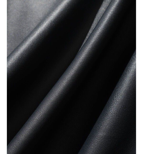 ADAM ET ROPE'「レザートラックジャケット / ADAM ET ROPE' JEANS」|ブルゾン・スタジャン|