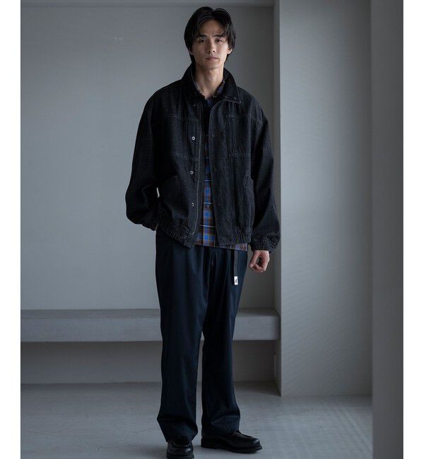 ADAM ET ROPE'「13oz デニムボマーブルゾン / ADAM ET ROPE' JEANS」|ブルゾン・スタジャン|