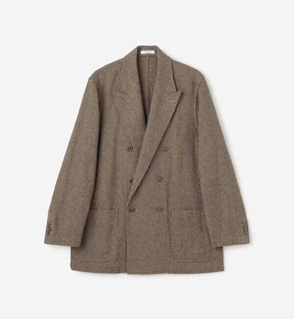  「CHEMISE D'ADAM | 〈別注〉SHIRT JACKET BROWN MEN」|テーラードジャケット|