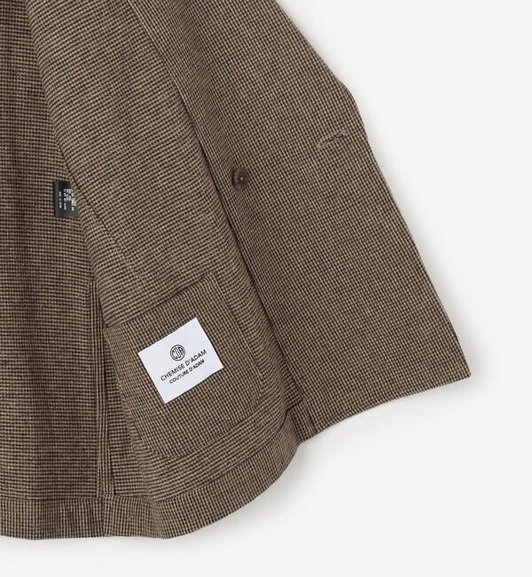  「CHEMISE D'ADAM | 〈別注〉SHIRT JACKET BROWN MEN」|テーラードジャケット|