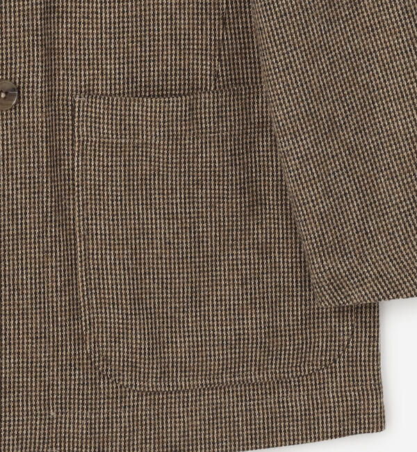  「CHEMISE D'ADAM | 〈別注〉SHIRT JACKET BROWN MEN」|テーラードジャケット|