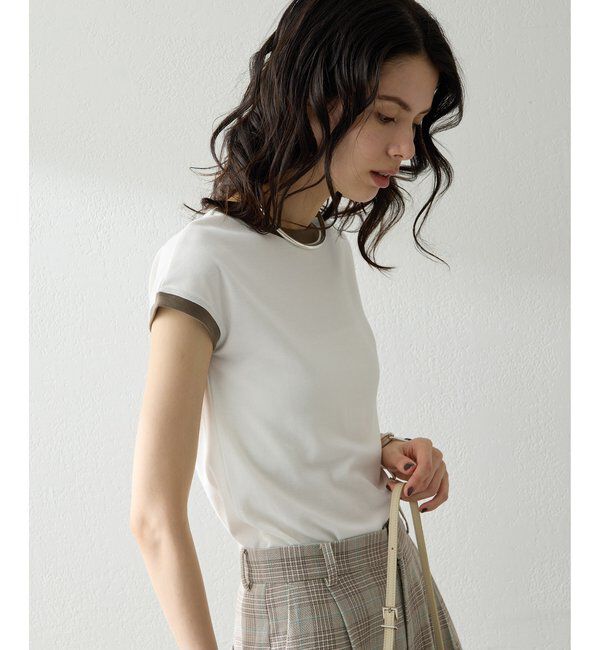THE PAUSE「【THE PAUSE】フレンチリンガーTEE」|Tシャツ・カットソー|