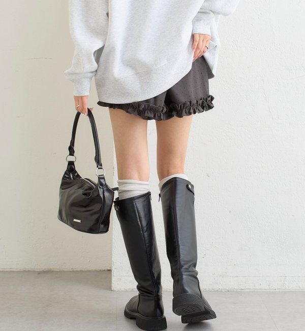  「NEW裾フリルショートパンツ」|チノ|