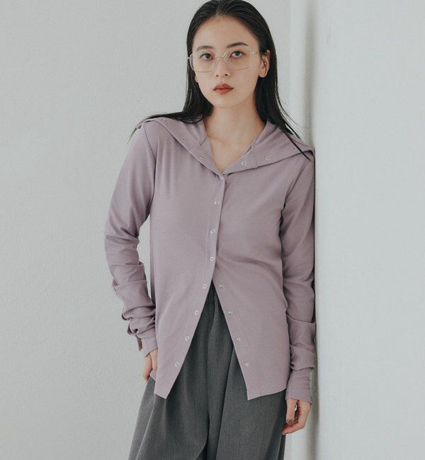  「【新色パープル＆チャコールグレー】リングドットカットソー」|Tシャツ・カットソー|