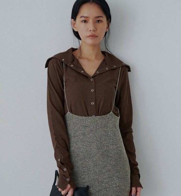  「【新色パープル＆チャコールグレー】リングドットカットソー」|Tシャツ・カットソー|