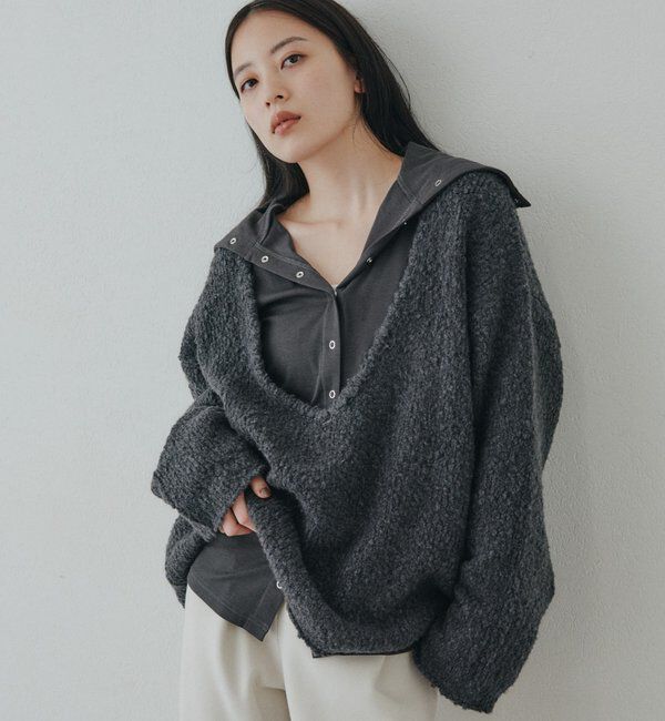  「【新色パープル＆チャコールグレー】リングドットカットソー」|Tシャツ・カットソー|
