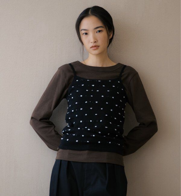  「【前後2WAY】ソフトフライスバックシャンカットソー」|Tシャツ・カットソー|