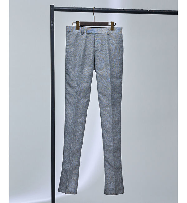 ABAHOUSE「【セットアップ対応】TOP調 カラミ メッシュ ナチュラルストレッチ スラックス」|スラックス|グレー