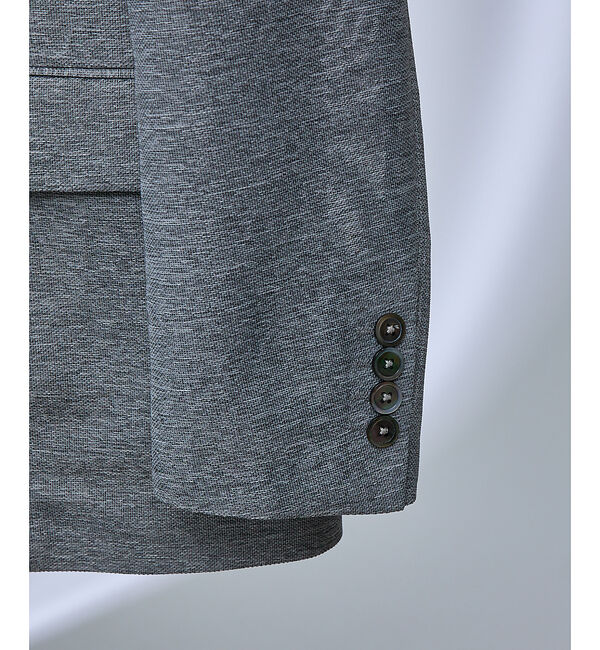 ABAHOUSE「【セットアップ対応/FLEX JACKET】TOP調 カラミ メッシュ ナチュラ」|テーラードジャケット|