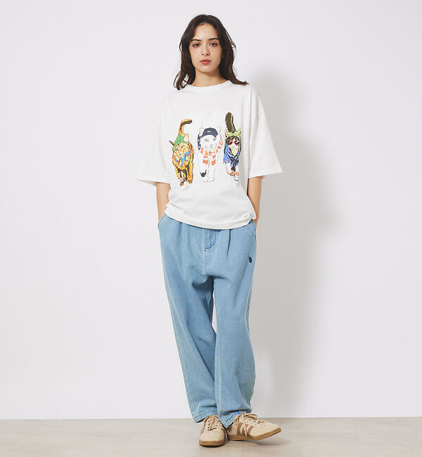 ABAHOUSE「【CORISCO/コリスコ】 Animal猫 Tシャツ/アニマルTシャツ」|Tシャツ・カットソー|