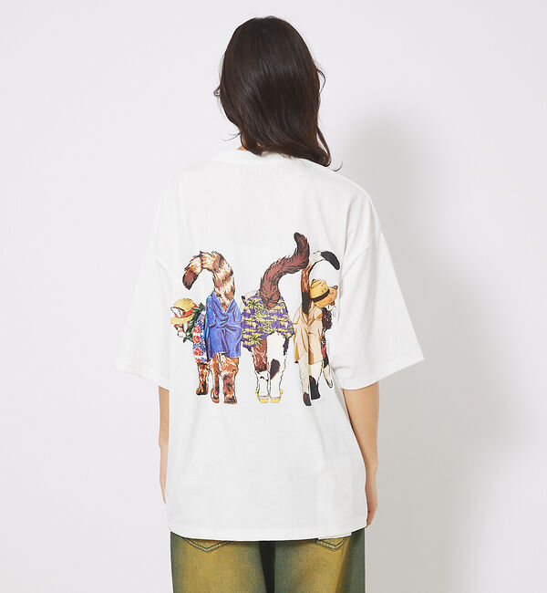 ABAHOUSE「【CORISCO/コリスコ】 Animal猫 Tシャツ/アニマルTシャツ」|Tシャツ・カットソー|