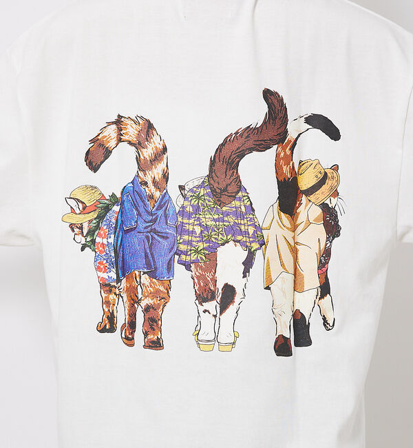 ABAHOUSE「【CORISCO/コリスコ】 Animal猫 Tシャツ/アニマルTシャツ」|Tシャツ・カットソー|