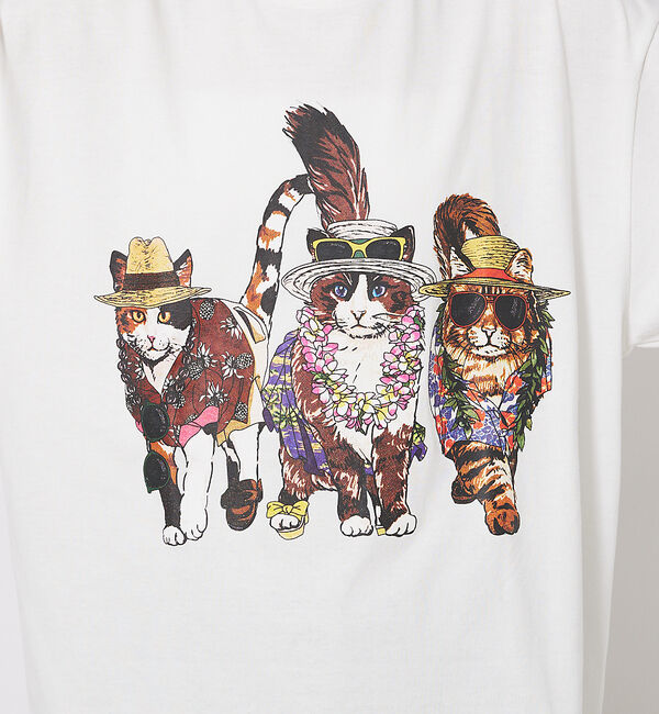 ABAHOUSE「【CORISCO/コリスコ】 Animal猫 Tシャツ/アニマルTシャツ」|Tシャツ・カットソー|
