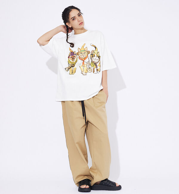 ABAHOUSE「【CORISCO/コリスコ】 Animal猫 Tシャツ/アニマルTシャツ」|Tシャツ・カットソー|